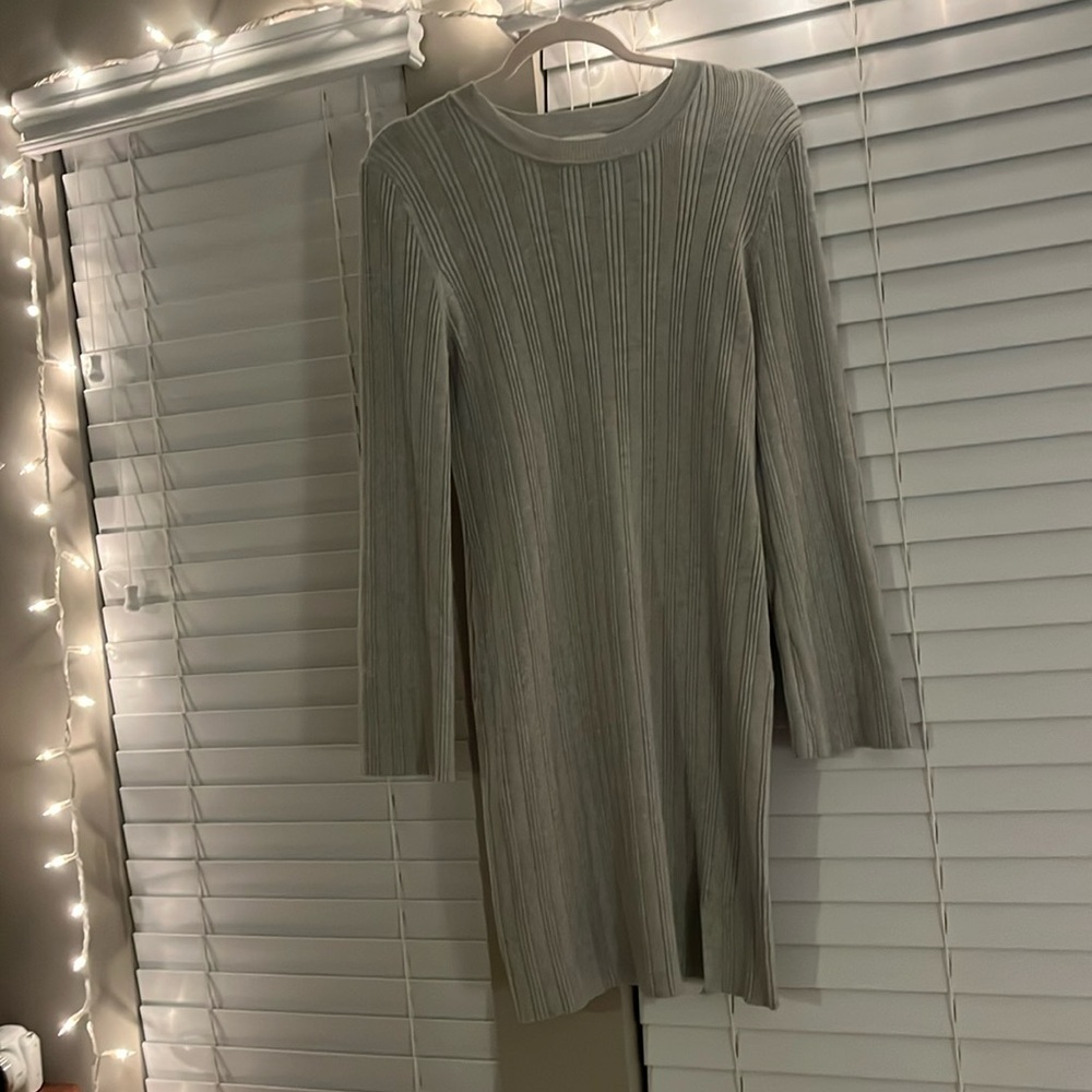 GRAY SWEATER DRESS!